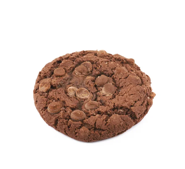 Biscoito de chocolate isolado — Fotografia de Stock
