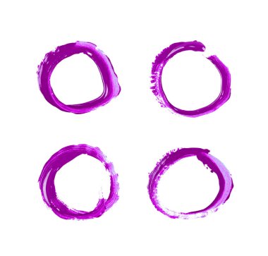 İzole bir boya vuruş ile yapılmış daire