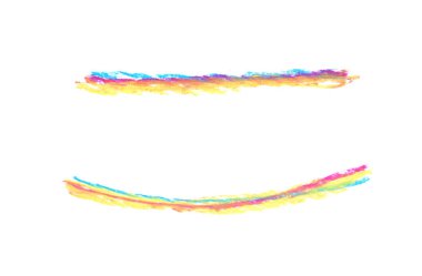 Elle çizilmiş hat izole