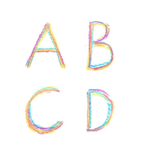 Set of latin letters isolated — Stock Photo, Image