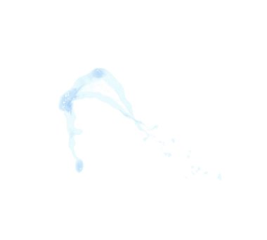 Hareket sıvı sıçrama izole