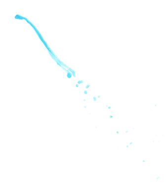 Hareket sıvı sıçrama izole