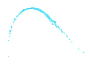 Hareket sıvı sıçrama izole