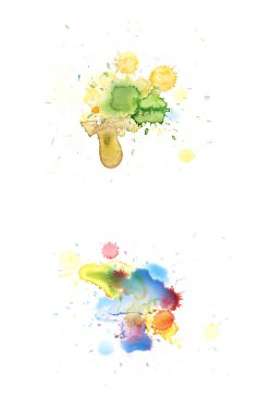 Sulu boya damla leke izole suluboya damla leke izole