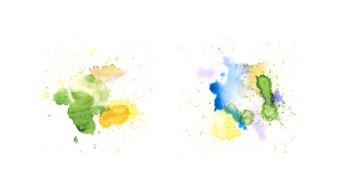 Sulu boya damla leke izole suluboya damla leke izole