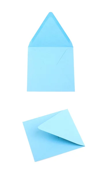分離された Sqaure 形の紙封筒 — ストック写真