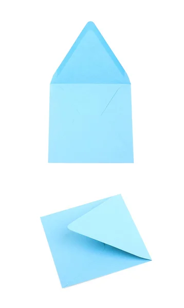 Sqaure em forma de envelope de papel isolado — Fotografia de Stock