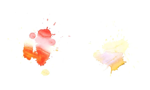 Watercolor drop stain isolated