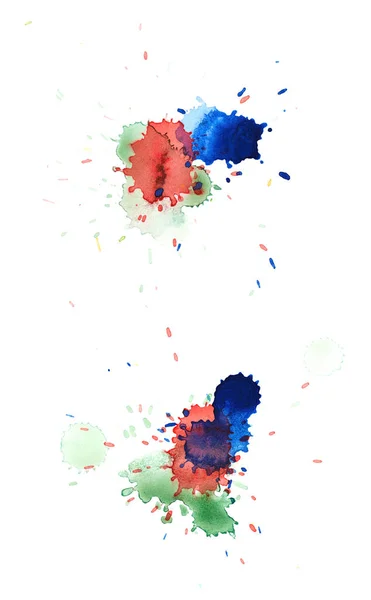 Watercolor drop stain isolated — Stock Photo, Image