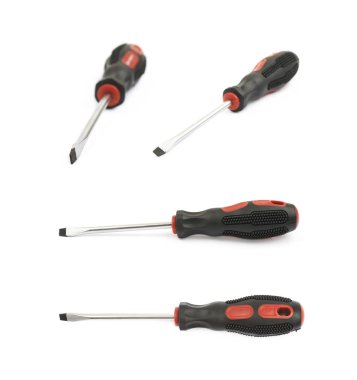 siyah tornavida izole