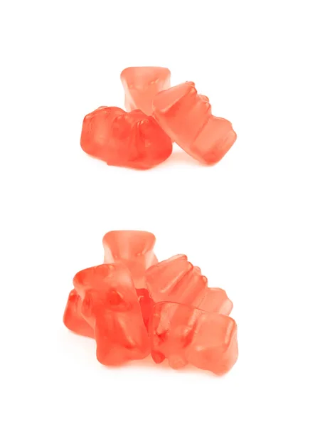 Högen av gummy bear godis isolerade — Stockfoto