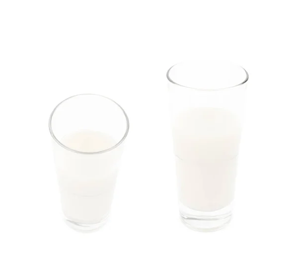 Glas Milch isoliert — Stockfoto
