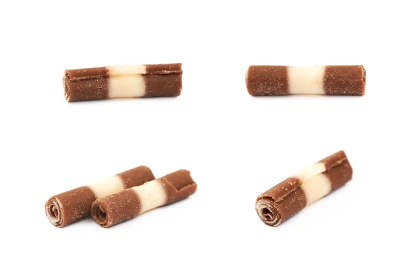 Chip golenia czekolady na białym tle — Zdjęcie stockowe