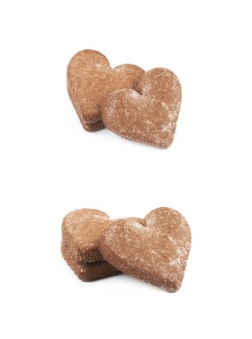 İzole çikolata zencefilli kurabiye