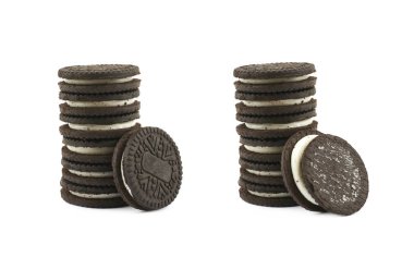 izole dolgulu çikolatalı kurabiye