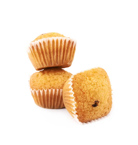 Chocolate corn muffin isolated — Stock Photo, Image