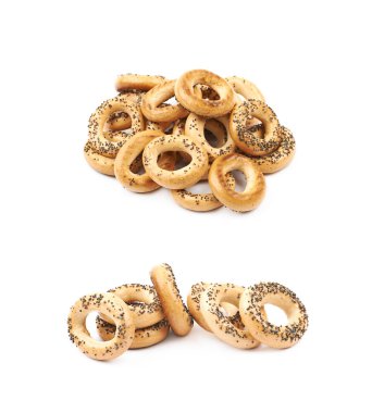 Haşhaş tohumu çörek izole