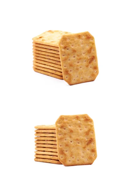 Composizione cracker speziato isolato — Foto Stock