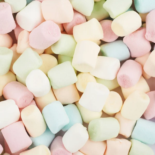 Oppervlakte gecoat met mini marshmallows — Stockfoto