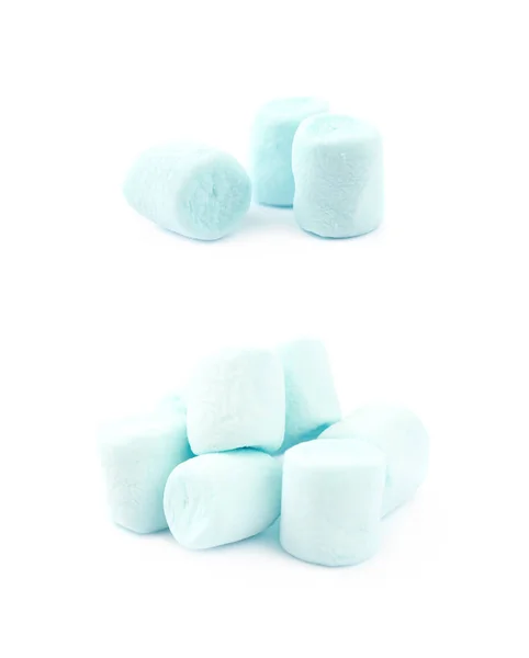 Stapel mini marshmallows geïsoleerd — Stockfoto