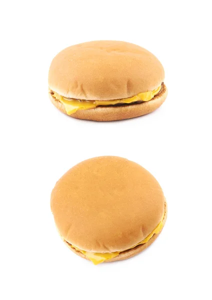 Composition générique du hamburger isolé — Photo