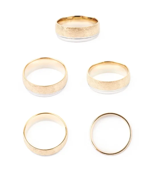 Gouden trouwring ring geïsoleerd — Stockfoto