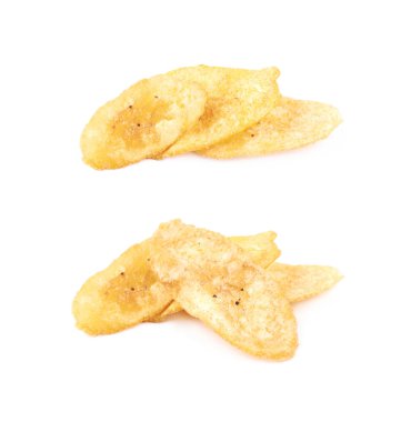 İzole baharatlı muz fiş yığını