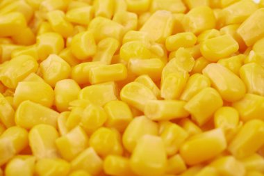 Konserve mısır ile kaplı yüzey