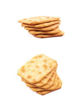 Baharatlı kraker kompozisyon izole