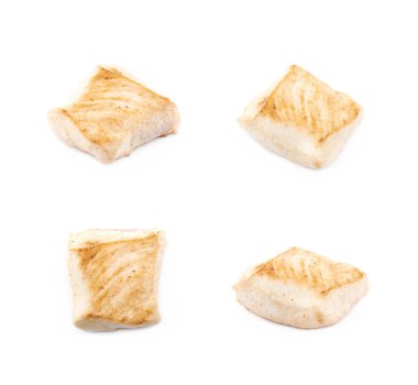 Kızarmış tavuk parçası izole