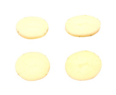 Çiğ patates kompozisyon izole