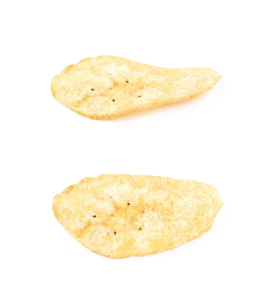 Einzeln gewürzte Bananenchips isoliert — Stockfoto