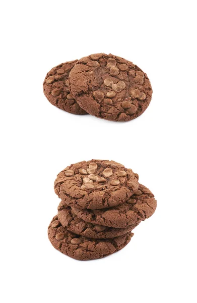 Cioccolato chip cookie isolato — Foto Stock