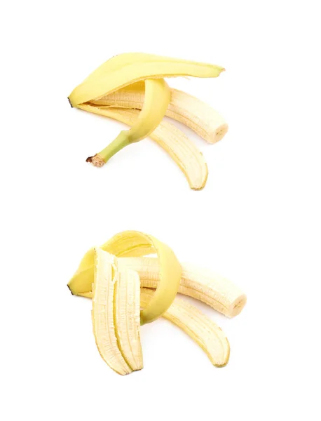 Composição da banana Isolada — Fotografia de Stock