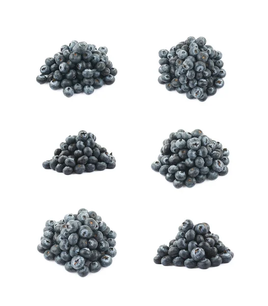 Pile of blueberries isolated — Stock Photo, Image