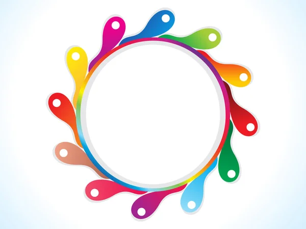 抽象芸術的な虹の輪爆発ベクトル図 — ストックベクタ