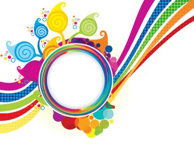 soyut sanat yaratıcı çiçekli dalga patlayabilir vektör çizim