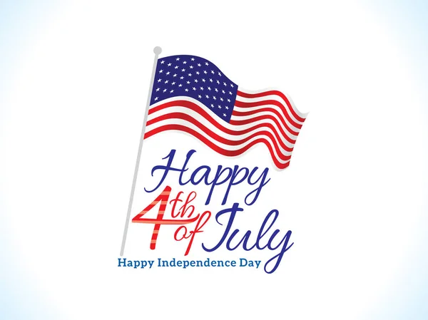 Abstract Artistic American Independence Day Background Vector Illustration — Stock Vector