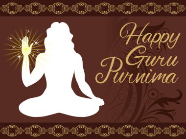 soyut sanat yaratıcı guru purnima arka plan vektör çizim