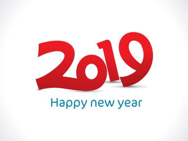 soyut sanat yaratıcı kırmızı yeni yıl metin vektör çizim