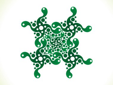 soyut sanat yaratıcı yeşil çiçek