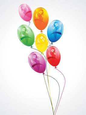 soyut sanat yaratıcı renkli balon/soyut sanat yaratıcı renkli balon vektör çizim