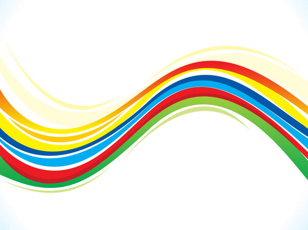 абстрактная творческая красочная волна
