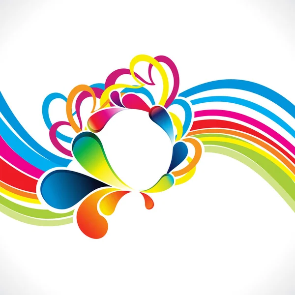 Abstract artistic creative rainbow explode — Stock Vector