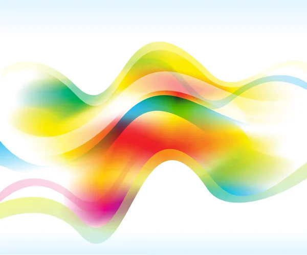 Abstract artistic creative colorful wave background — Stock Vector