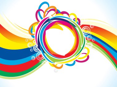 soyut sanat yaratıcı renkli dalga patlayabilir