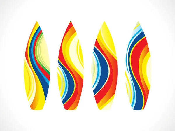 抽象艺术彩色冲浪板 — 图库矢量图片