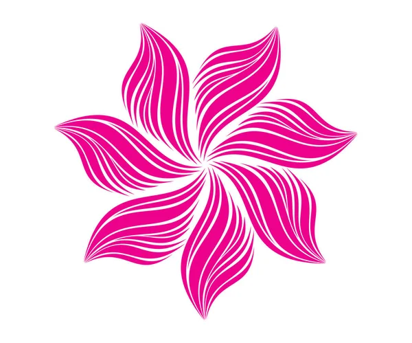 Flor rosa creativa artística abstracta — Vector de stock