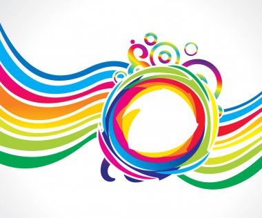 soyut sanat yaratıcı renkli dalga patlayabilir