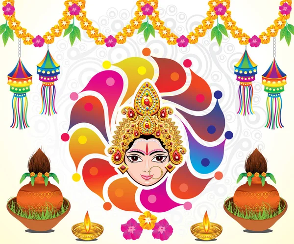 Abstracto artístico creativo navratri fondo — Vector de stock